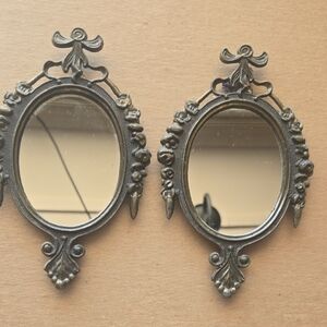 Vintage-Style Bronze Wall Mirrors
